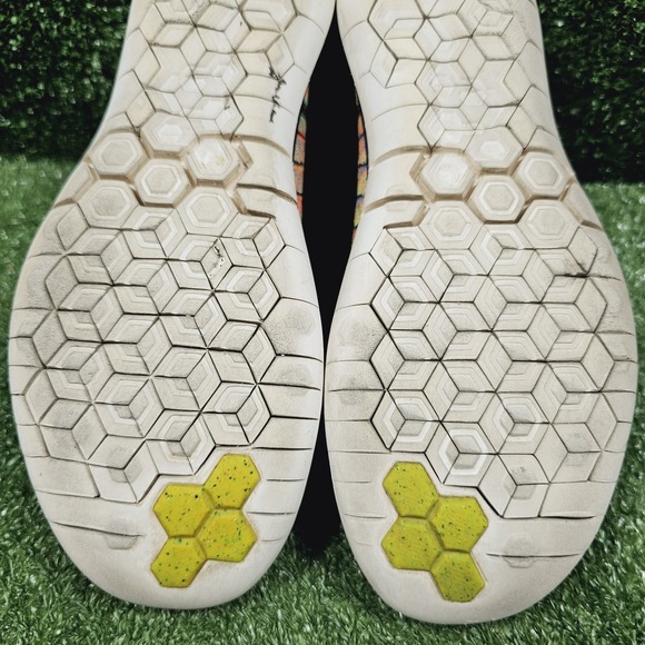 Nike Free 3.0 Flyknit Multi-Color Athletic Barefoot Sneakers 718418-011 Mens 8.5 - Picture 9 of 12